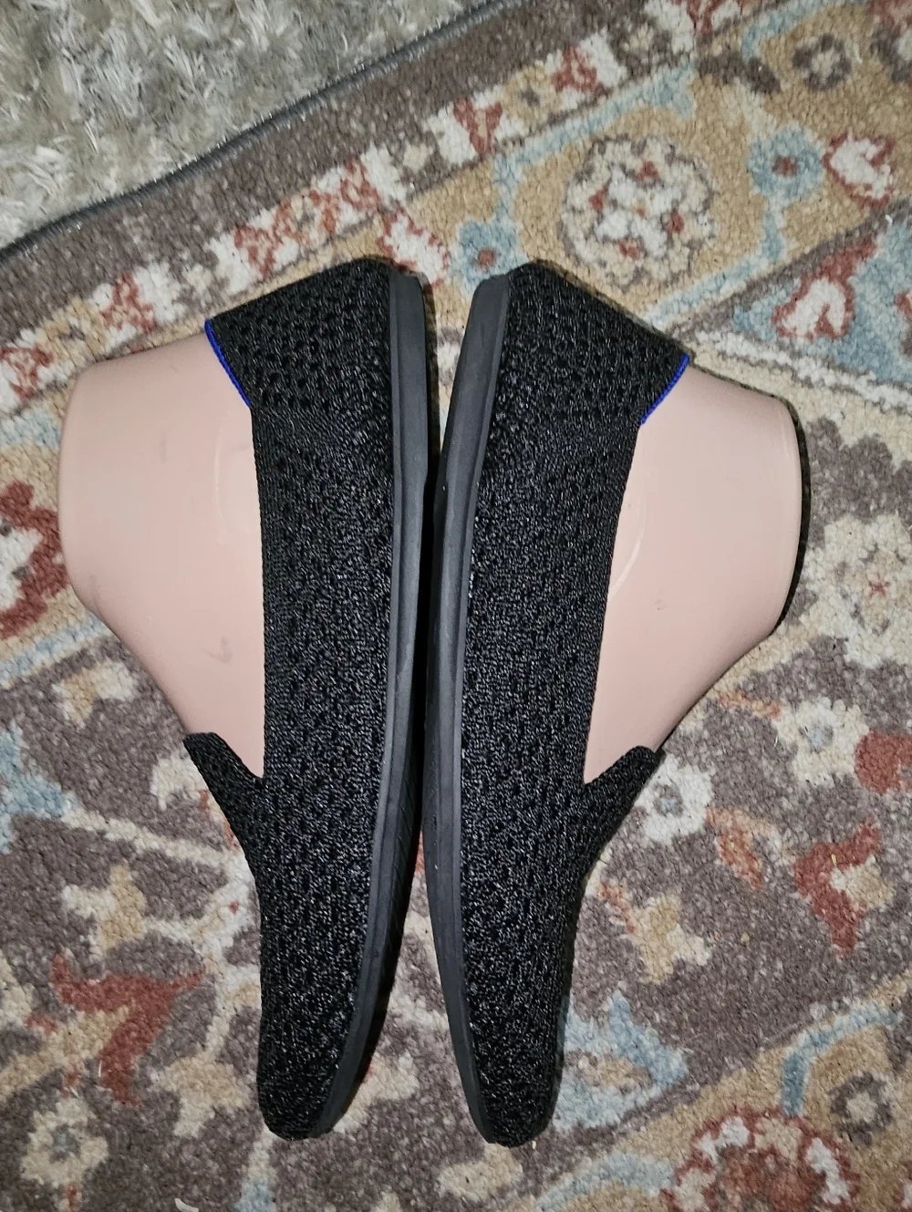 ROTHY'S 'Honeycomb' The Loafer Black Limited Size 8.5 Very Nice Pre-owned